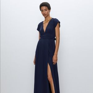Babaton Lexia Dress - Navy Blue XS